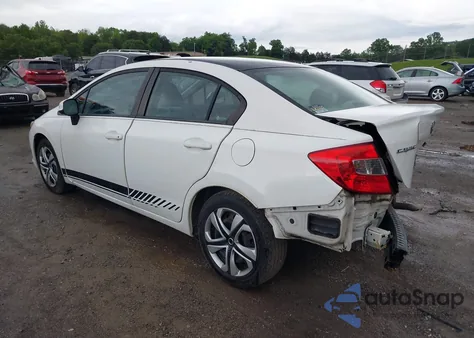 2012 Honda Civic Lx из США, поврежденный, VIN 19XFB2F5XCE095925